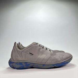 Geox Nebula Gray Blue Low Top Comfort Casual Slip On Sneakers Shoes Men's Size 8